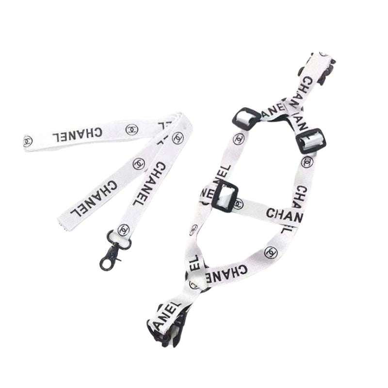 Chewing Dogior Monogram Harness & Leash, Paws Circle