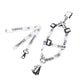 Chanel dog harness and leash walking set in white