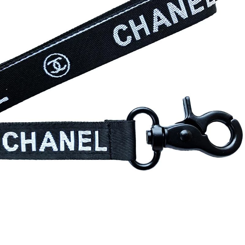 Chanel dog leash in black