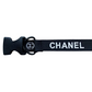 chanel dog leads in black