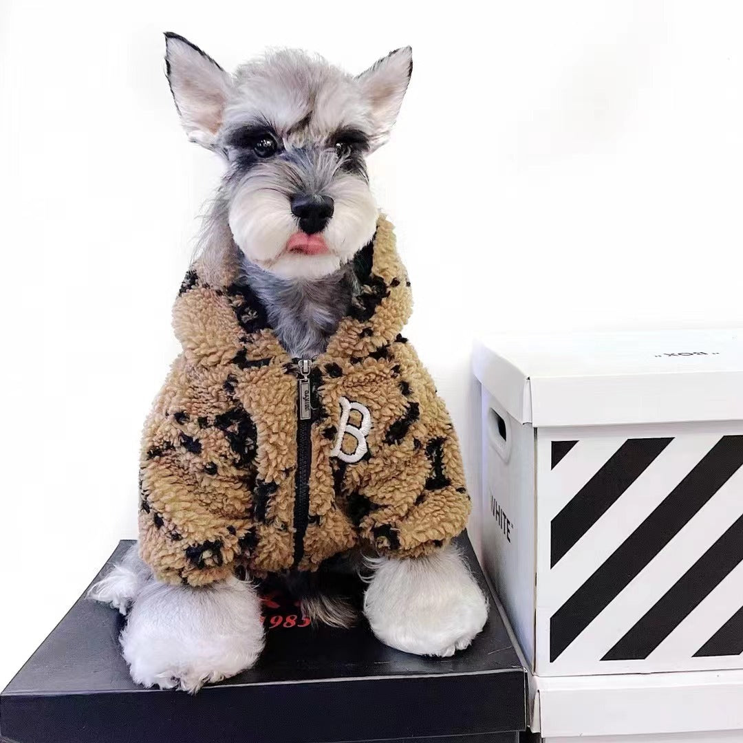 designer winter dog jacket