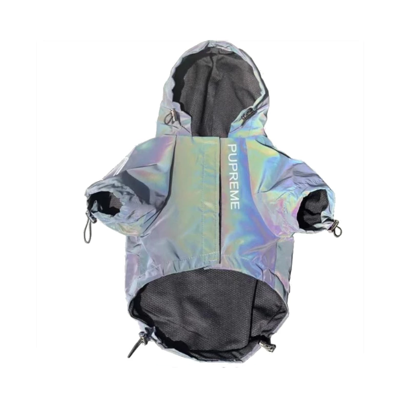 Chewy Vuitton Reflective Windbreaker – Paw Perfect
