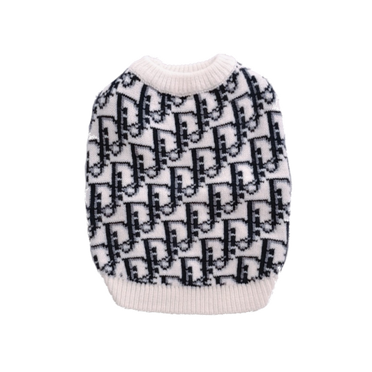 Christian Dior Monogram Knit Dog Sweater