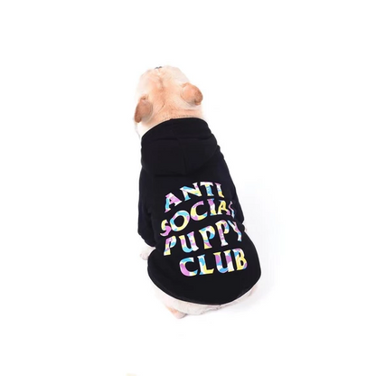 Bape x Anti Social Puppy Club dog Hoodie in Black