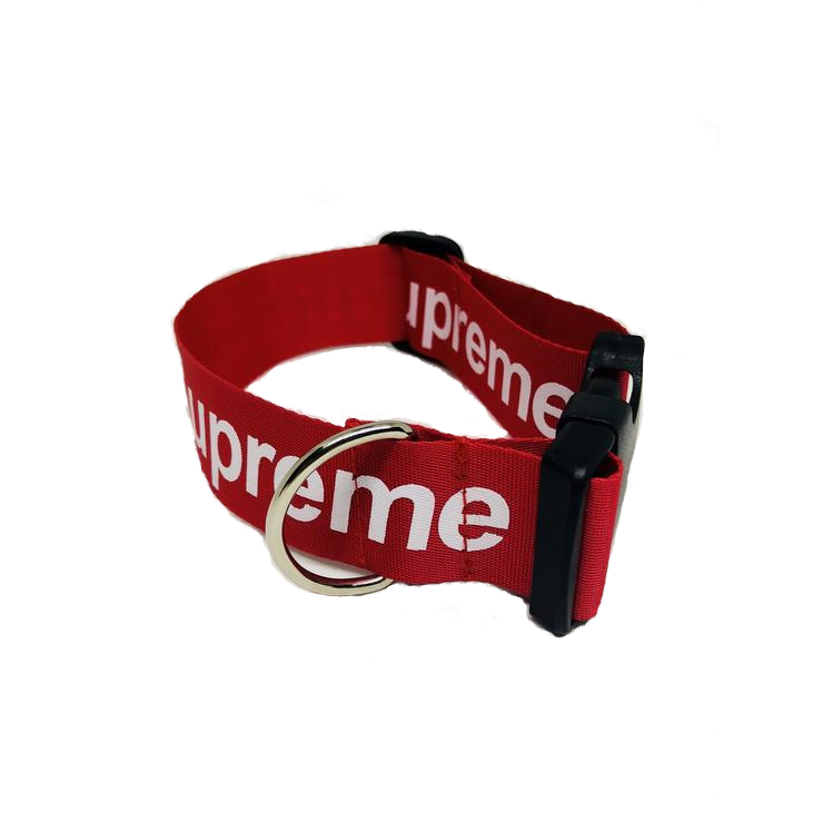 supreme dog collar in red colour