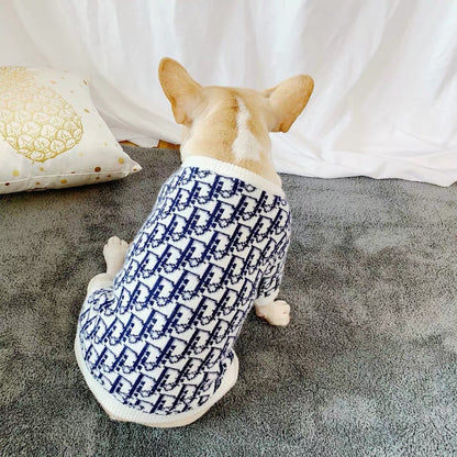 Dior oblique monogram knit sweater for dog