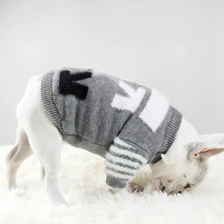 White Wool Dog Sweaters for sale