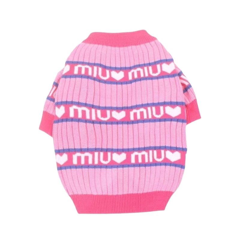 Miu Miu heart print dog sweater
