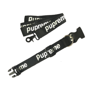 Signature Red Pupreme Dog Harness and Leash Set