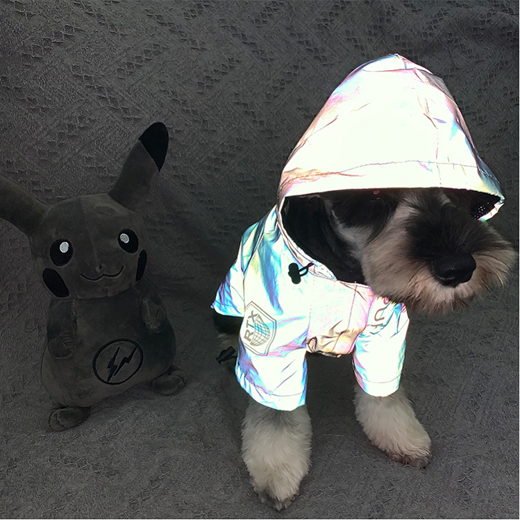 Chewy Vuitton Reflective Windbreaker – Paw Perfect