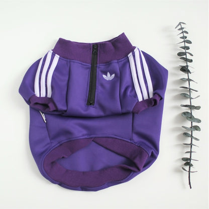 Purple Adidas Dog Jacket