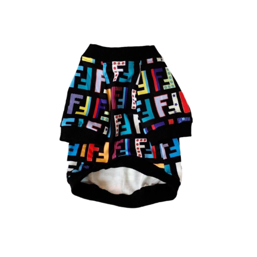 FENDI RAINBOW MONOGRAM DOG SHIRT