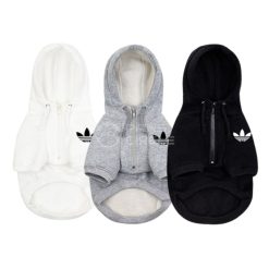 adidas half zip dog hoodie