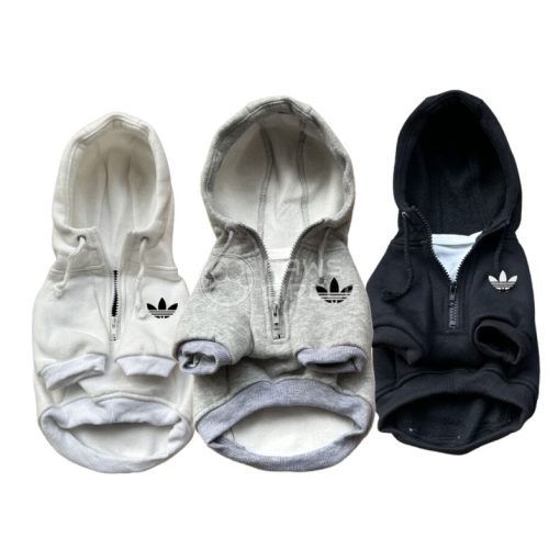 adidas half zip dog hoodie