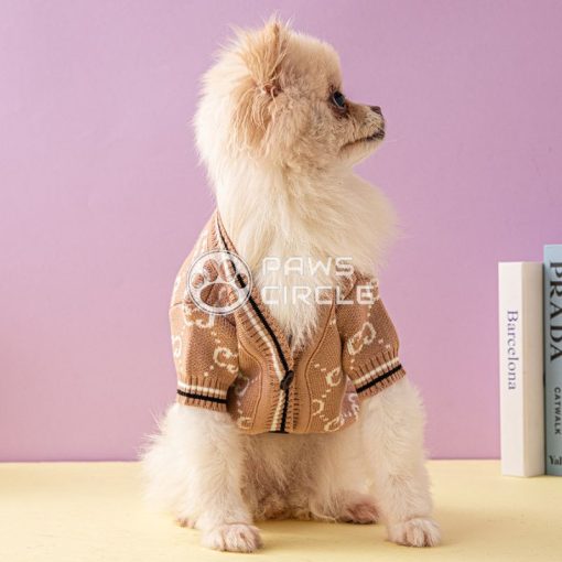 Monogram Dog Cardigan