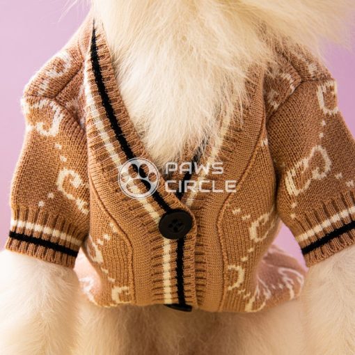 Monogram Dog Cardigan