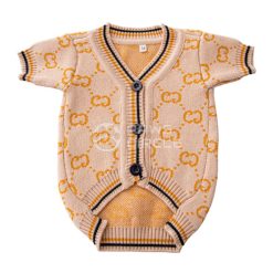 Monogram Dog Cardigan Beige