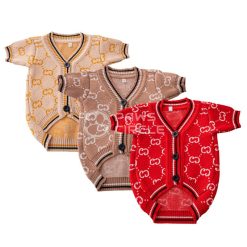 Monogram Dog Cardigan