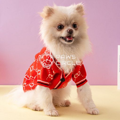 Monogram Dog Cardigan