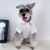 white chanel polo tee for dogs