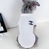 white chanel polo tee for dogs