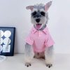 pink chanel polo tee for dogs