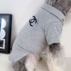 grey chanel polo tee for dogs
