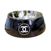 CHANEL DOG BOWL BLACK