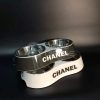 chanel double feeding bowl