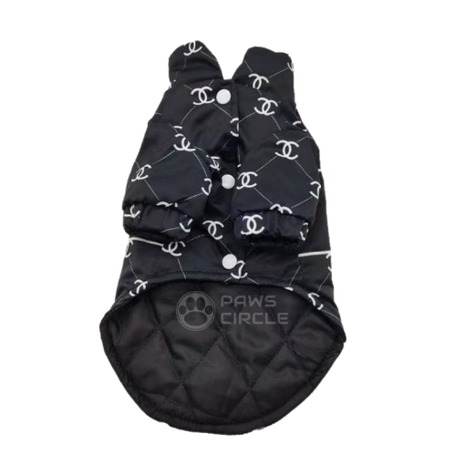 chanel monogram dog coat
