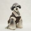 chanel mocha fleece vest for dogs