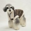 chanel mocha fleece vest for dogs