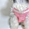 chanel dog knit tank top in pink