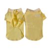 yellow dior polo tee for dogs