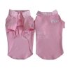 pink dior polo tee for dogs