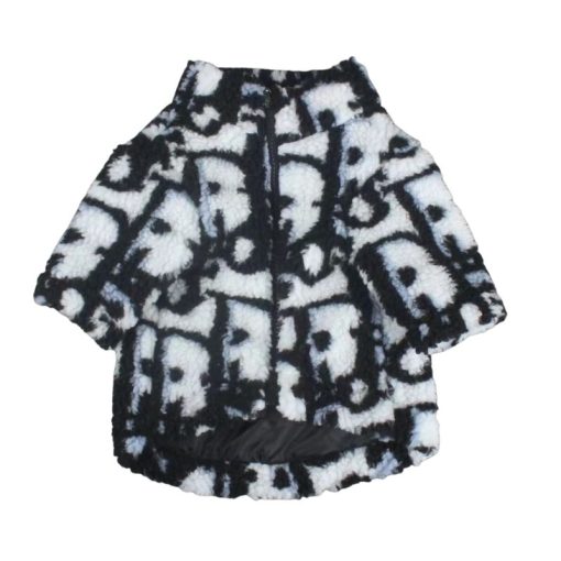 Christian Dior faux fur dog jacket