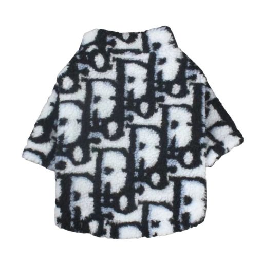 Christian Dior faux fur dog coat