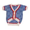 gucci monogram dog sweater in blue