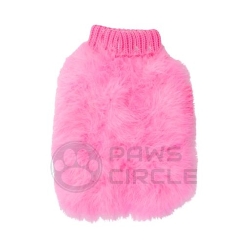 luxury feather dog jumper
