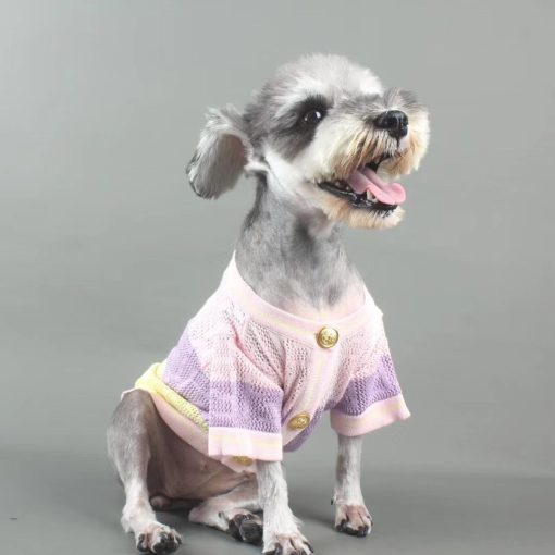 Pendi Paw Pastel Knit Button Cardigan for dogs - Paws Circle product image