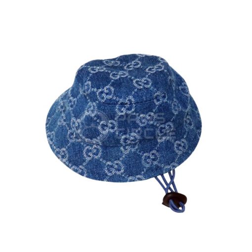 gucci blue monogram bucket hat for pet