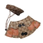 GG Monogram Cape with Beret Hat