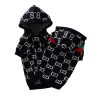 gucci dog hoody black