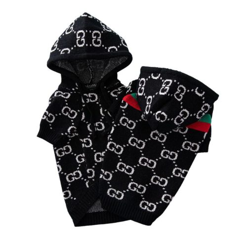 gucci dog hoody black