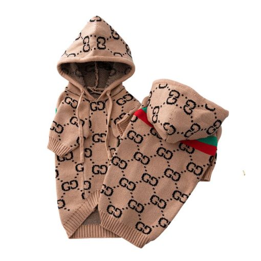 gucci dog hoody brown