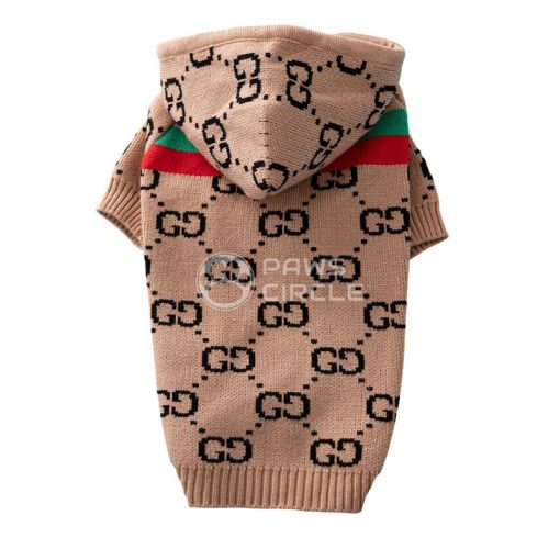 gucci dog hoodie brown