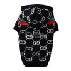 gucci dog hoodie black