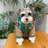GUCCI MONOGRAM DOG PUFFER JACKET WITH LEASH