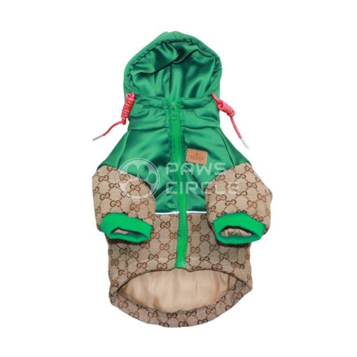 GUCCI MONOGRAM DOG PUFFER JACKET WITH LEASH