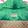 GUCCI MONOGRAM DOG PUFFER JACKET WITH LEASH